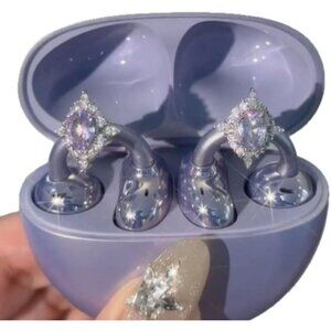 Personalize Your Style with Butterfly Rhinestone Clip-On Earbud Jewelry Charms